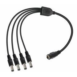 Connecteur Jack 2.1mm | 1 Femelle vers 4 Mâles