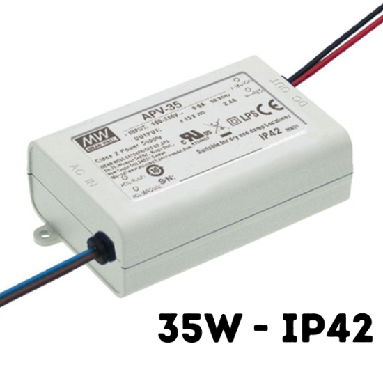 Transformateur PSCF-35W-12 VOLT  APV – Non Gradable – IP42 -  Alimentation Stable 