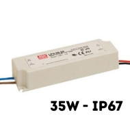 Transformateur PSCF-35W-12 VOLT LPV – Non Gradable – IP67 - Alimentation Stable
