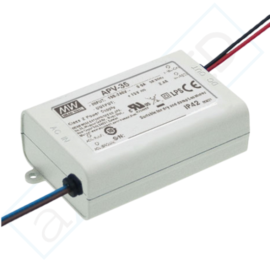 Transformateur LED 24V 35W  APV – Non Gradable – IP42 - Alimentation Stable
