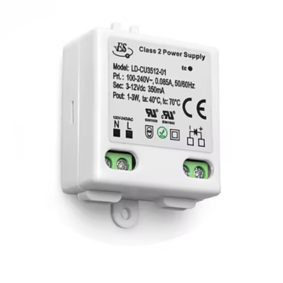 Transformateur PSCF-3W 12 VOLT – Non Gradable – IP20 - Alimentation Stable